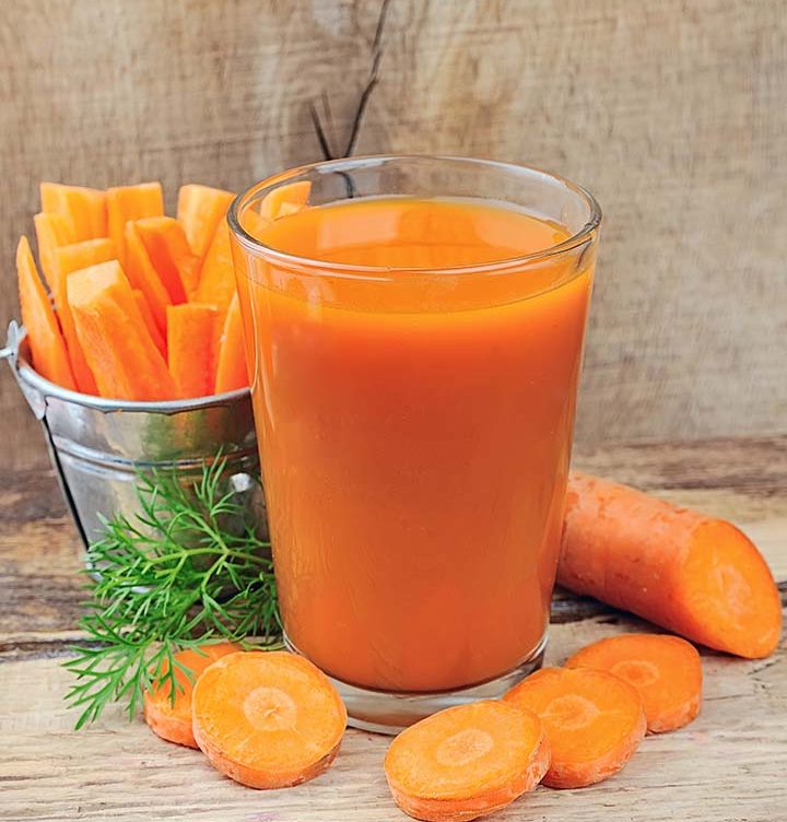 A NUMBER OF GOOD DRINK CARROT JUICE.