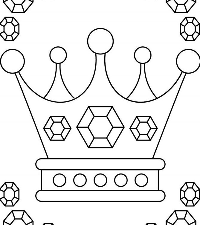 Crown Coloring Pages