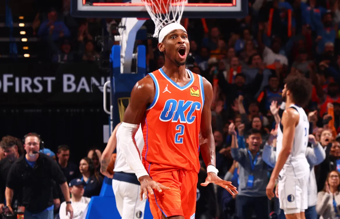 okc thunder vs dallas mavericks match player stats: