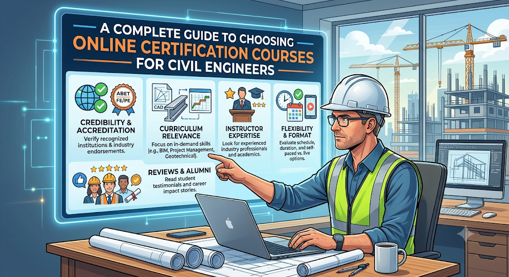 A Complete Guide to Choosing Online Certification Courses for Civil Engineers